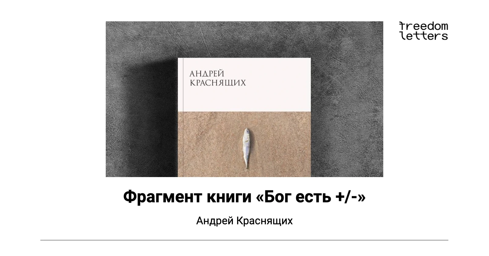 Фрагмент книги «Бог есть +/-» — Freedom Letters